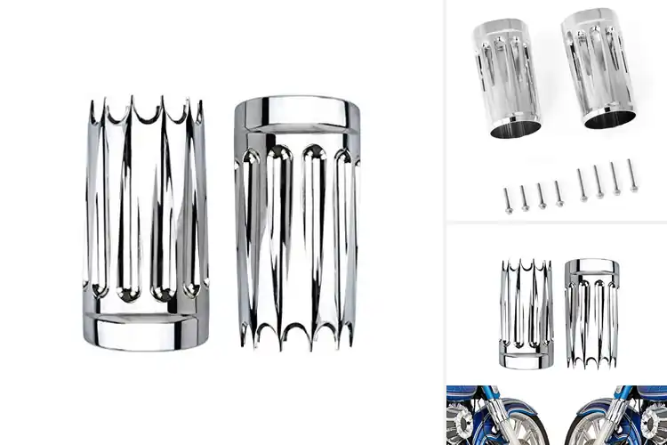Detailed view of Best Aluminum Fork Covers For Harley
