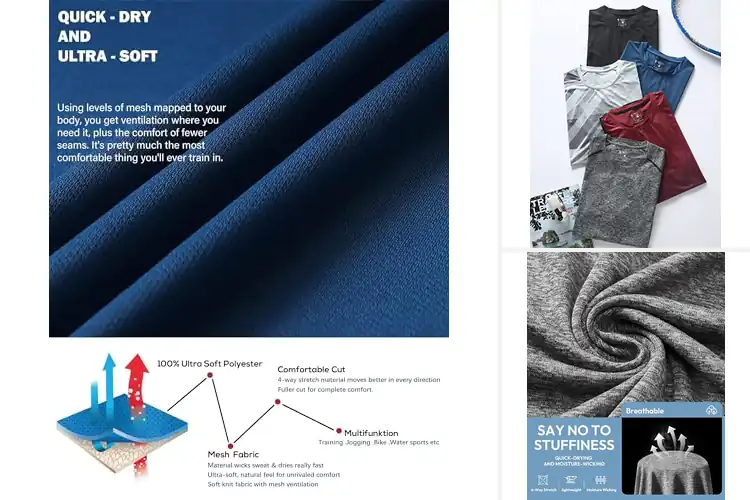 Detailed view of Best Athletic Shirts