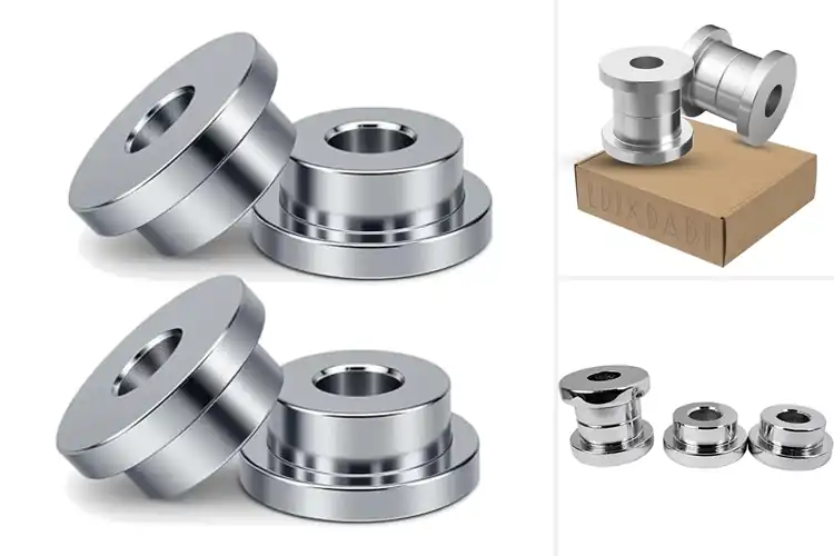 Detailed view of Best Chrome Silver Riser Bushings for Smooth, Stable Rides