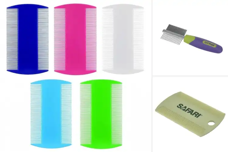 Detailed view of Best Double Sided Flea Combs