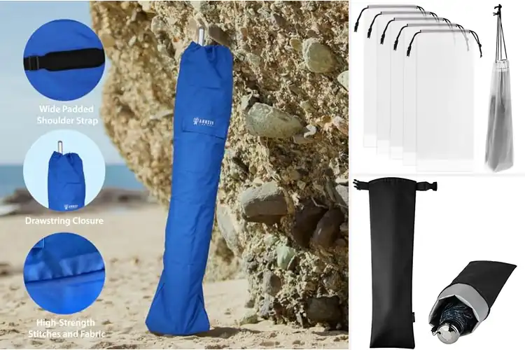 Detailed view of Best Foldable Umbrella Bags: Stay Dry & Organized in Style