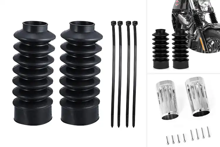 Detailed view of Best Harley Fork Boots