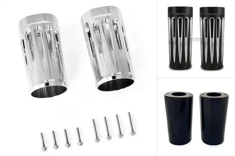 Detailed view of Best Harley Touring Fork Boots