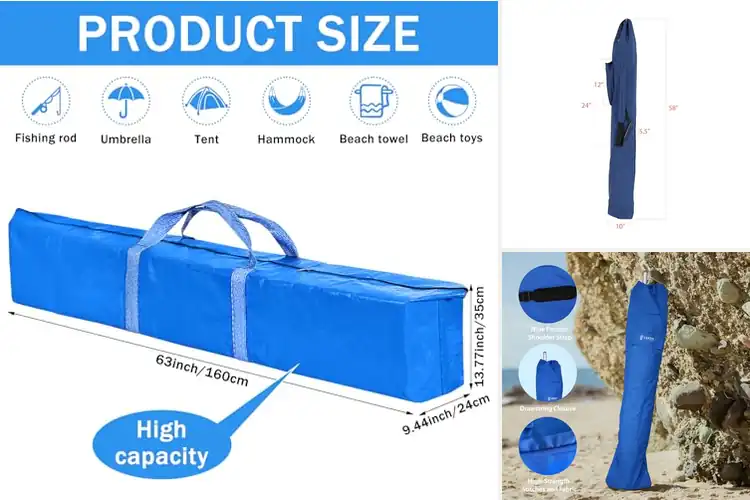 Detailed view of Best Large Capacity Beach Umbrella Bags