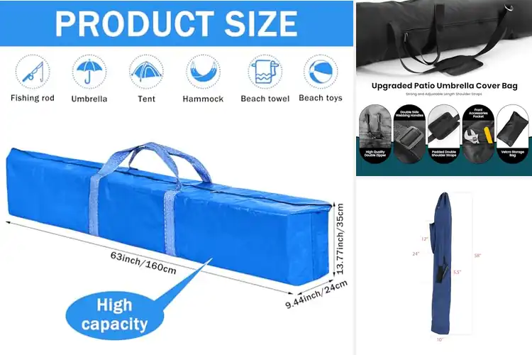 Detailed view of Best Patio Umbrella Carry Bags