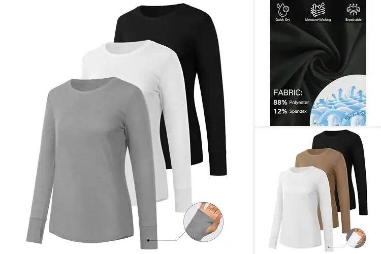 Detailed view of Best Thumb Hole Long Sleeve Shirts